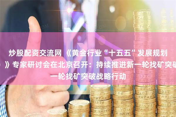 炒股配资交流网 《黄金行业“十五五”发展规划（讨论稿）》专家研讨会在北京召开：持续推进新一轮找矿突破战略行动